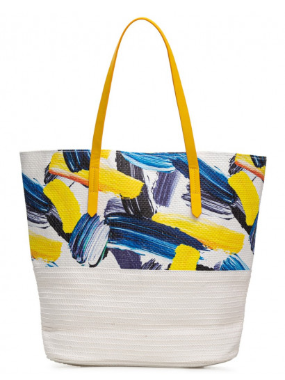 Комплект Labbra сумка пляжная + шляпа LL-22004 multicolor-white